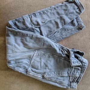 Boyfriend fit utility capris